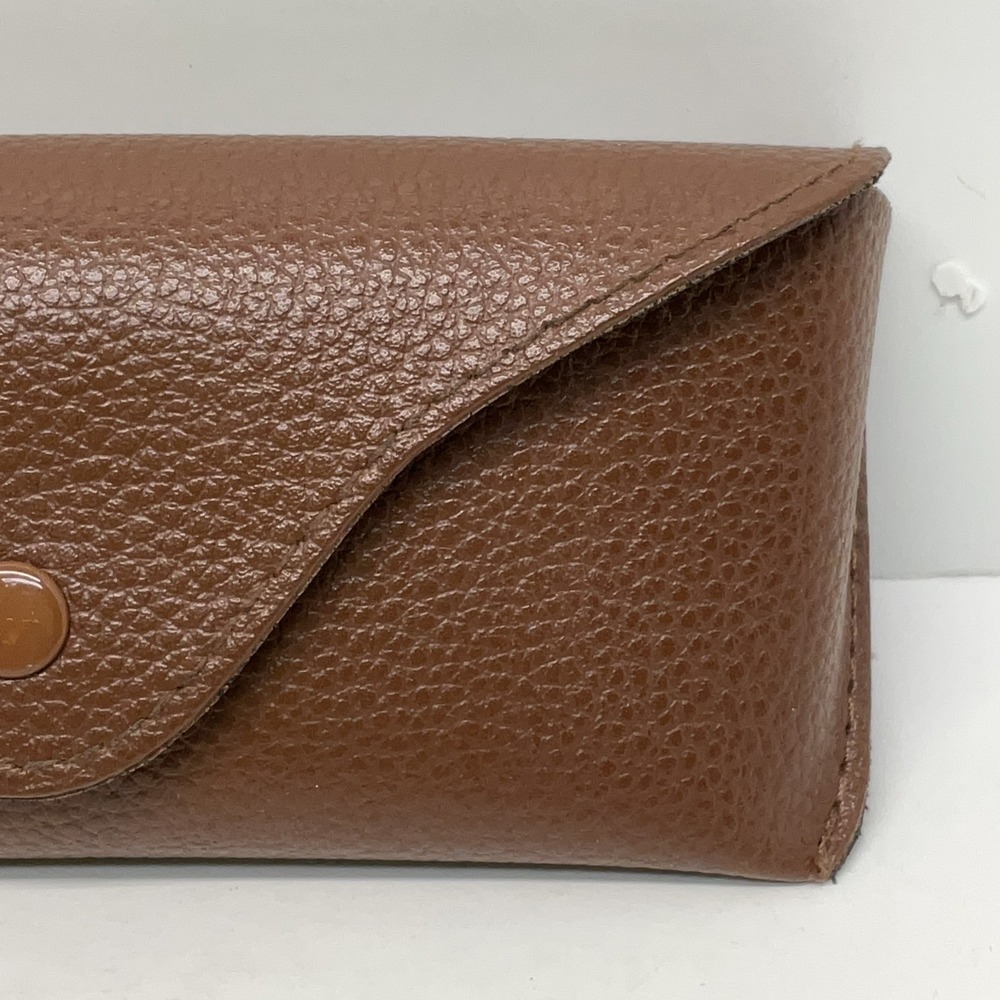 Authentic Ray-Ban‎ Sunglasses Leather Case - Soft Pebble Brown - Picture 2 of 6